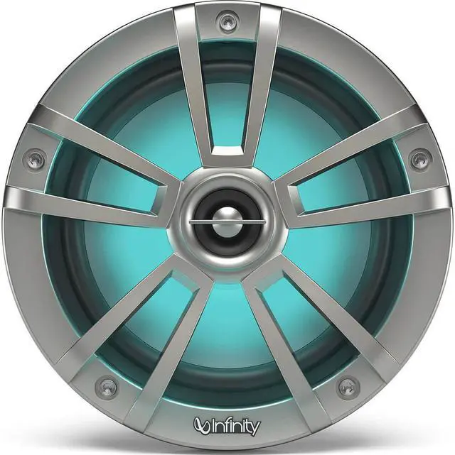 Alt view image 18 of 20 - Infinity INF622MLT 6.5" Round 225 Watt RGB LED Illuminated Marine Speakers - Titanium (Pair)