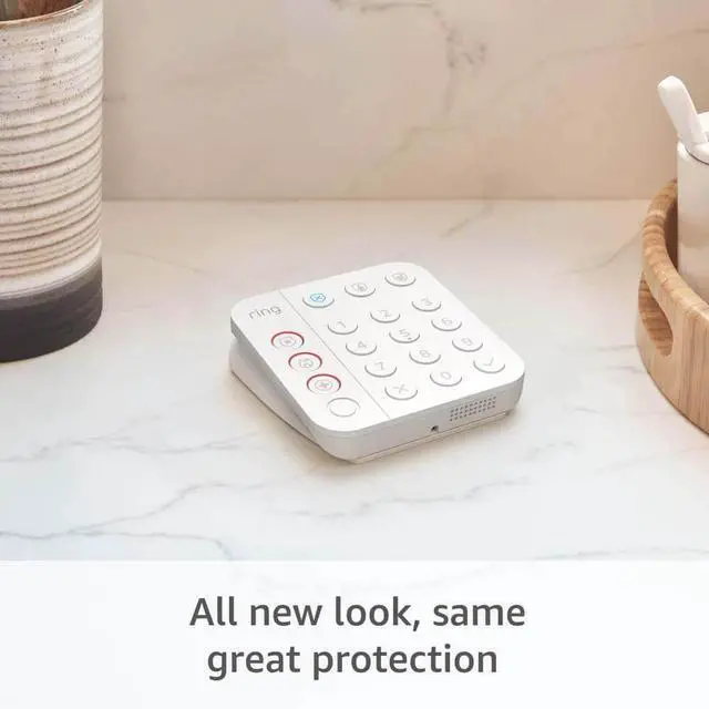 Alt view image 3 of 8 - Ring Business Alarm Security Kit, 8-Piece (2nd Generation), Includes Base Station, Motion Detector, Keypad, Sensor and Range extender - White