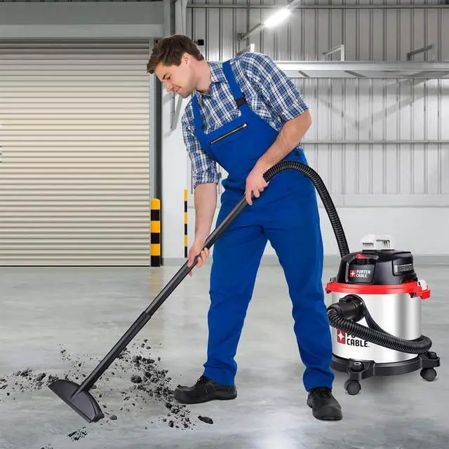 Alt view image 7 of 7 - PORTER-CABLE PCX18301-4B 4 Gallon 4 Peak Horsepower Wet and Dry Vacuum Cleaner