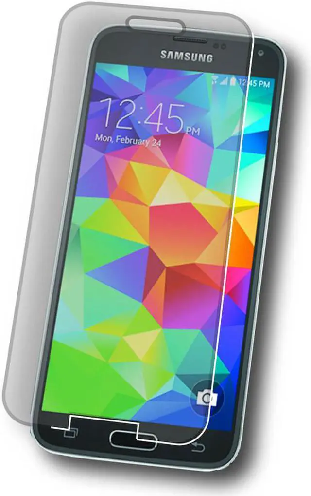 Alt view image 7 of 7 - Symtek Tempered Glass Screen Protector for Galaxy S5 Crystal Clear