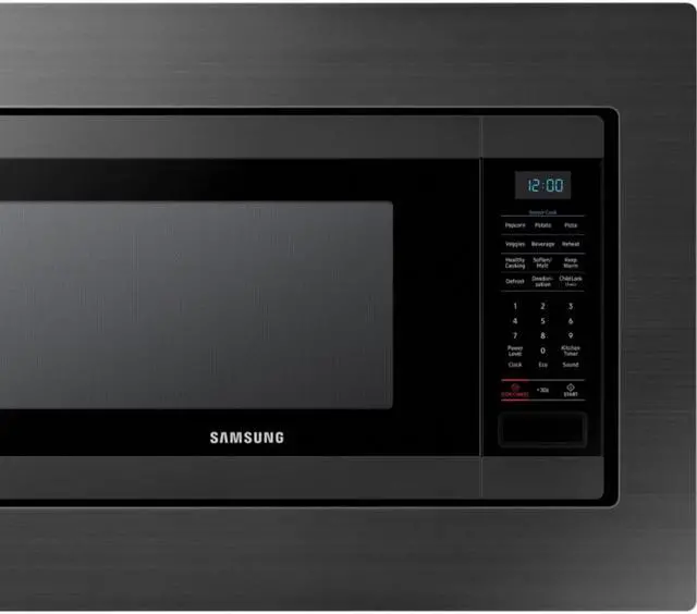Alt view image 4 of 5 - Samsung 30" Black Stainless Built-in Microwave Trim Kit