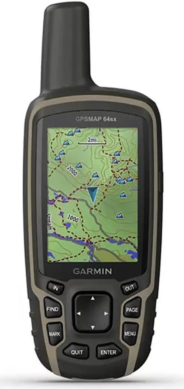 Alt view image 6 of 17 - Garmin GPSMAP 64sx Handheld GPS Navigator Handheld Mountable 0100225810