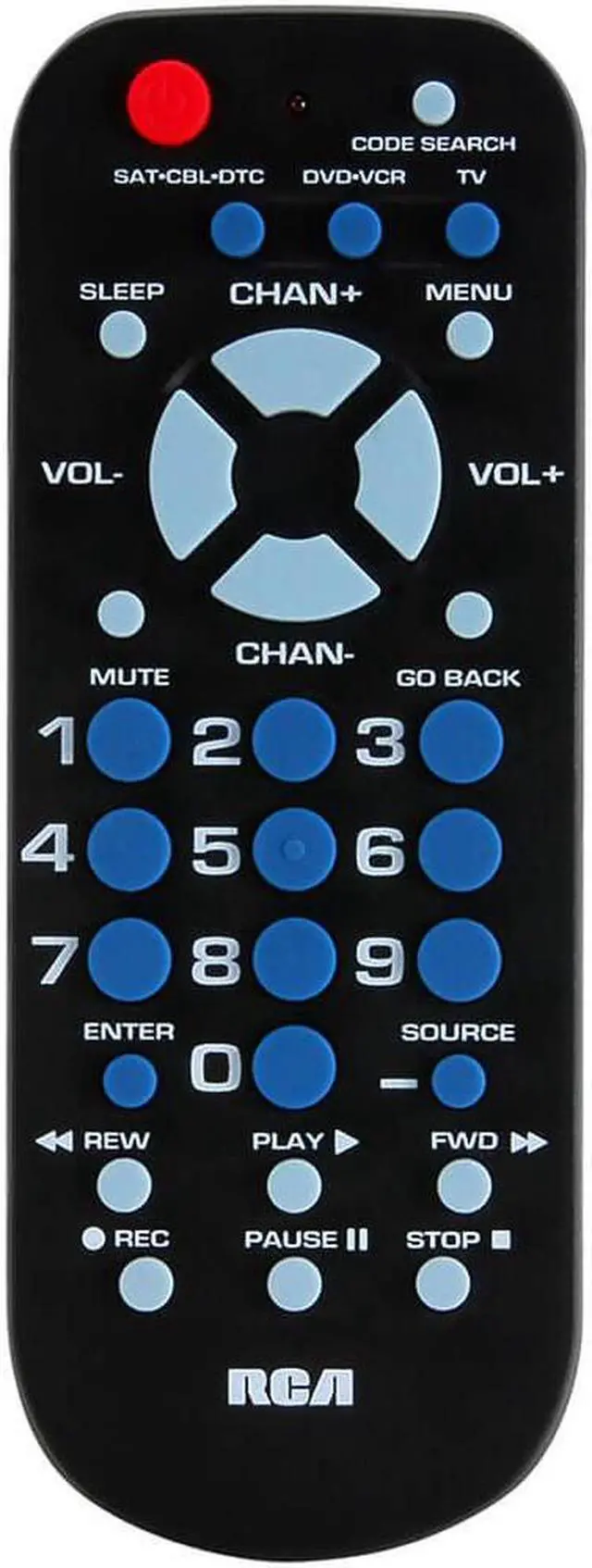 Alt view image 8 of 15 - RCA RCU503BR Universal Remote Control