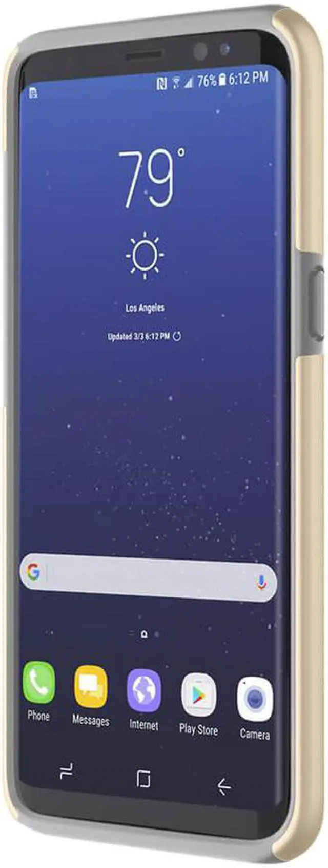 Alt view image 5 of 8 - Incipio  DualPro Case for Samsung Galaxy S8 - Gray/Champagne