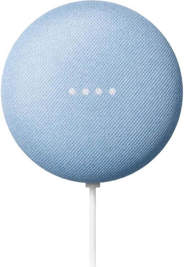 Google Nest Mini Sky - Dual Front-firing Speakers - Built in Chromecast -  360-degree Sound - Voice Match Technology - Bluetooth? 5.0