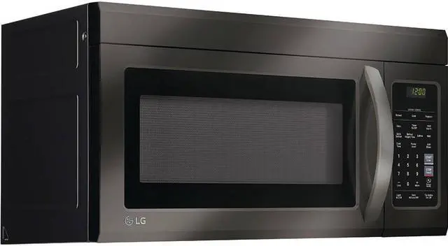 Alt view image 3 of 4 - LG LMV1831BD 1.8 Cu. Ft. Black Stainless Over-the-Range Microwave