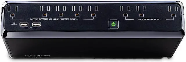 Alt view image 5 of 20 - 750VA Battery Back-Up System - Black