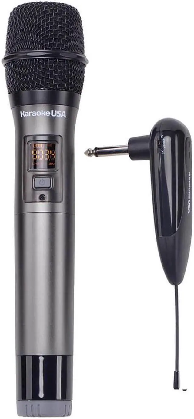 Alt view image 2 of 8 - Karaoke USA WM900 WM900 900MHz UHF Wireless Handheld Microphone