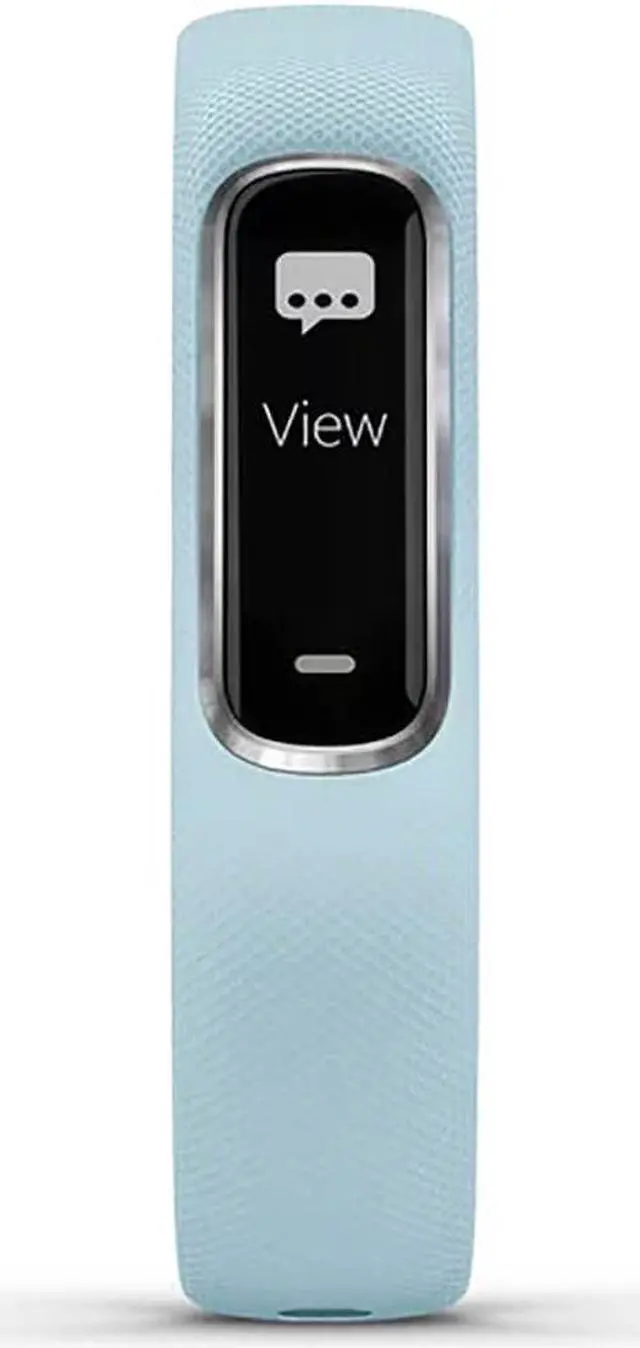 Alt view image 7 of 9 - Garmin USA 010-01995-14 Small Vivosmart 4 Smart Activity Tracker - Silver with Azure Blue Band