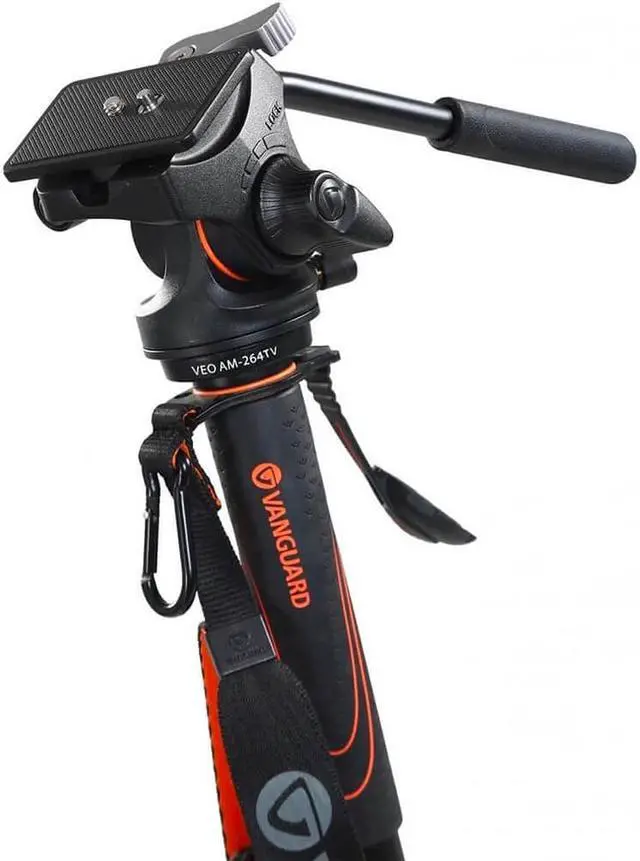 Alt view image 2 of 3 - Vanguard 4-Section Aluminum Monopod with 2 Way Video Panhead #VEO AM-264TV