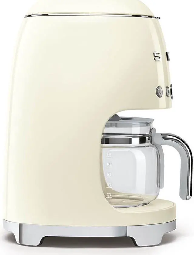 Alt view image 4 of 6 - Smeg Retro Style Coffee Maker Machine, 17.3 x 12.8 x 11.3, Cream
