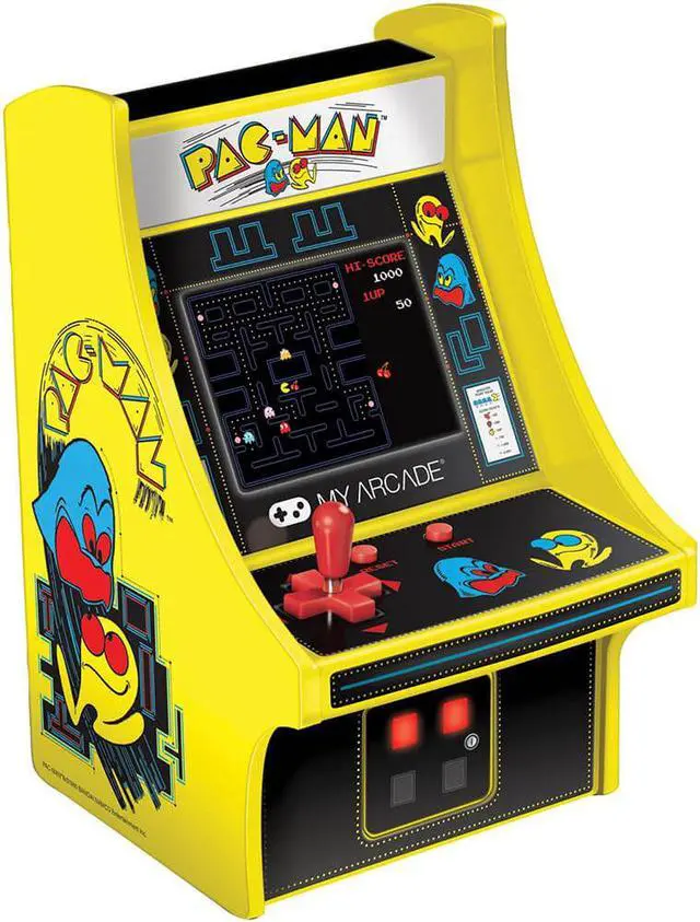 Alt view image 20 of 20 - MY ARCADE Bandai Namco PAC-MAN 6" Micro Arcade Machine Portable Handheld Video Game