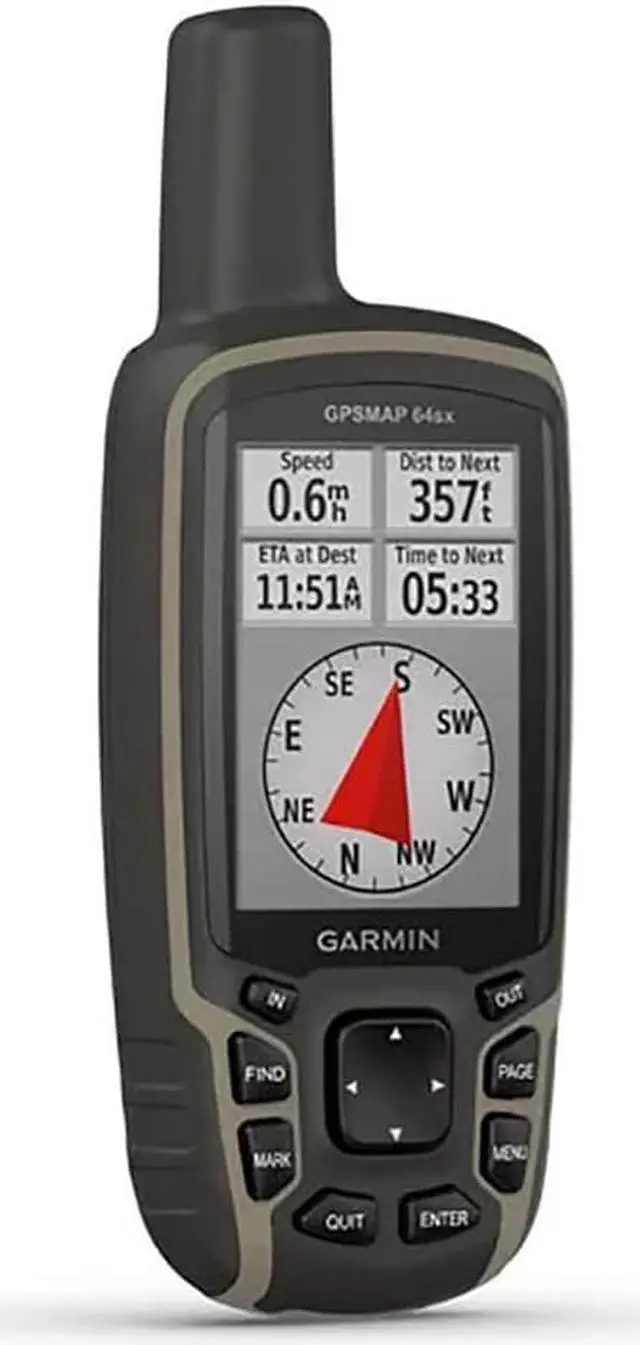 Alt view image 7 of 17 - Garmin GPSMAP 64sx Handheld GPS Navigator Handheld Mountable 0100225810