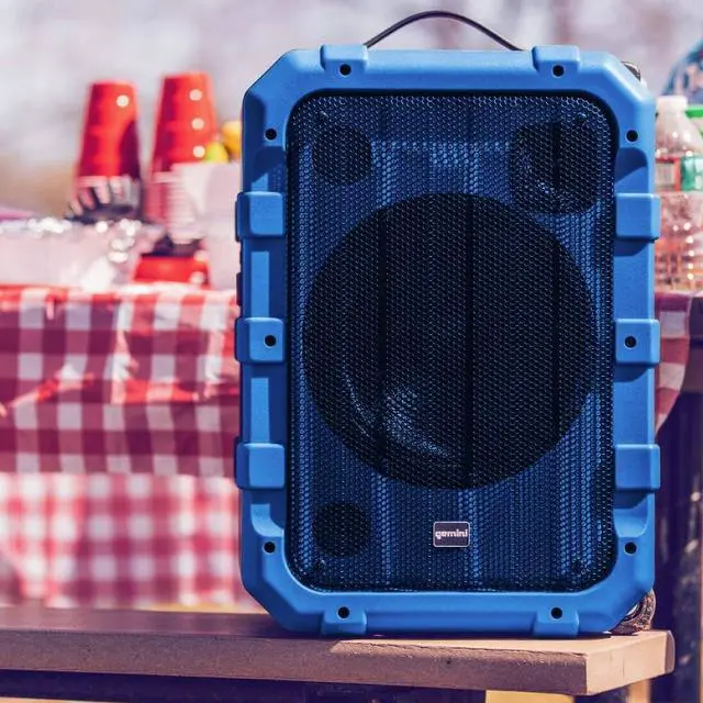 Alt view image 2 of 20 - Gemini MPA2400BLU Portable Bluetooth Party Speaker
