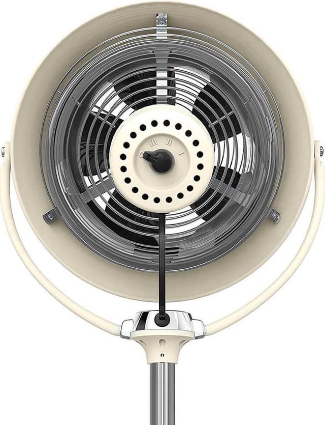 Alt view image 7 of 8 - Vornado VFan Sr Pedestal 3 Speed Vintage Fan on Stand Vintage White