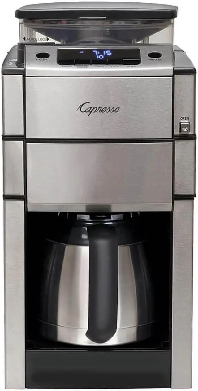 Alt view image 4 of 15 - Capresso 488.05 Team Pro Plus Thermal Carafe Coffee Maker, Silver