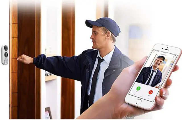 Alt view image 11 of 20 - EZVIZ EZDB11B3 Smart Video Doorbell, Wi-Fi Connected, 180 degree Vertical FOV