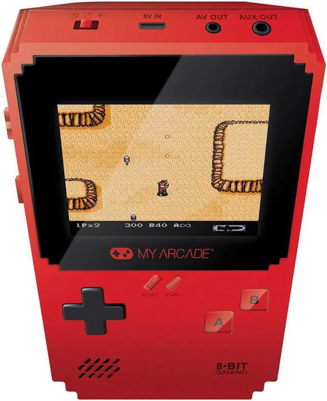 Alt view image 7 of 15 - MY ARCADE Pixel Classic Portable Handheld 300 Built-in Video Games w/ Data East Hits: Bad Dudes, Cavman Ninja, BurgerTime, and Many More