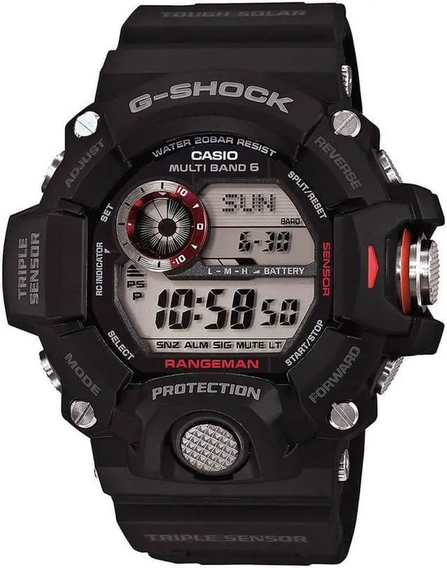 Alt view image 3 of 15 - Casio G-Shock Master Of G Rangeman Solar Atomic Watch GW9400-1