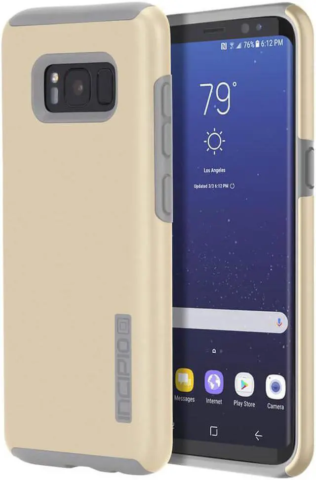 Alt view image 4 of 8 - Incipio  DualPro Case for Samsung Galaxy S8 - Gray/Champagne