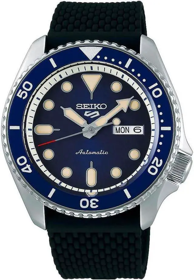 Main image of Seiko SRPD93 5 Sports 24 - Jewel Automatic Watch - Blue/Black - Nylon