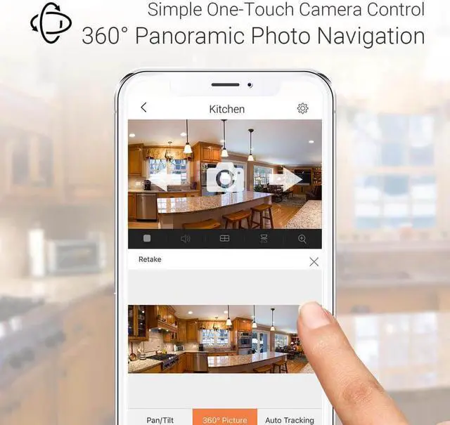 Alt view image 4 of 20 - EZVIZ C6CN 1080p - Indoor Pan/Tilt WIFI Security Camera, 360 Degree Full Room Coverage, Auto Motion Tracking