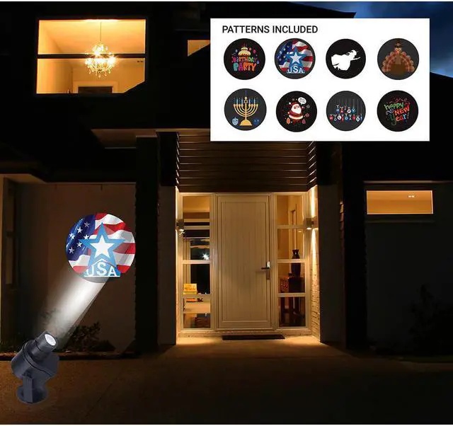 Alt view image 7 of 8 - QFX LL14 LED Light Projector