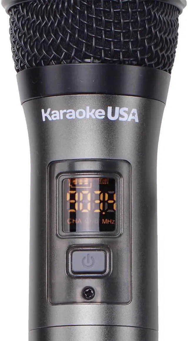 Alt view image 3 of 8 - Karaoke USA WM900 WM900 900MHz UHF Wireless Handheld Microphone