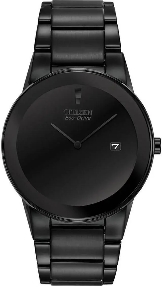Alt view image 20 of 20 - Citizen Eco-Drive Mens Axiom Series Black ION PVD Stainless Watch AU1065-58E