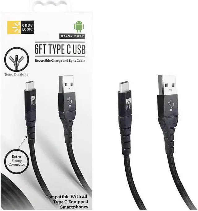 Main image of Case Logic CLCPCA159BK Type-C USB Charge and Sync Cable