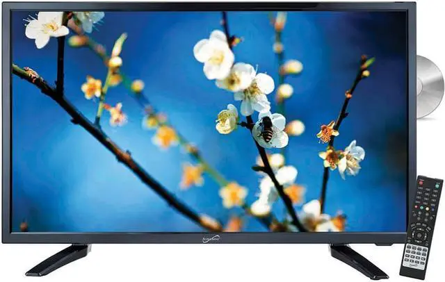 Alt view image 2 of 10 - SuperSonic 22"  SC-2212 1080p LED Widescreen HDTV Built-in DVD Player with HDMI Input, AC/DC Compatible for RVs
