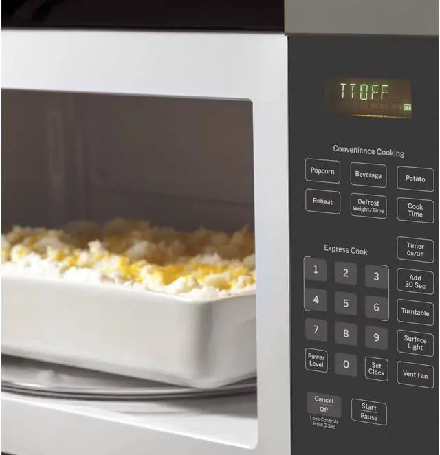 Alt view image 3 of 8 - G.E. JVM3160EFES 1.6 Cu. Ft. 1000W Slate Over-the-Range Microwave Oven