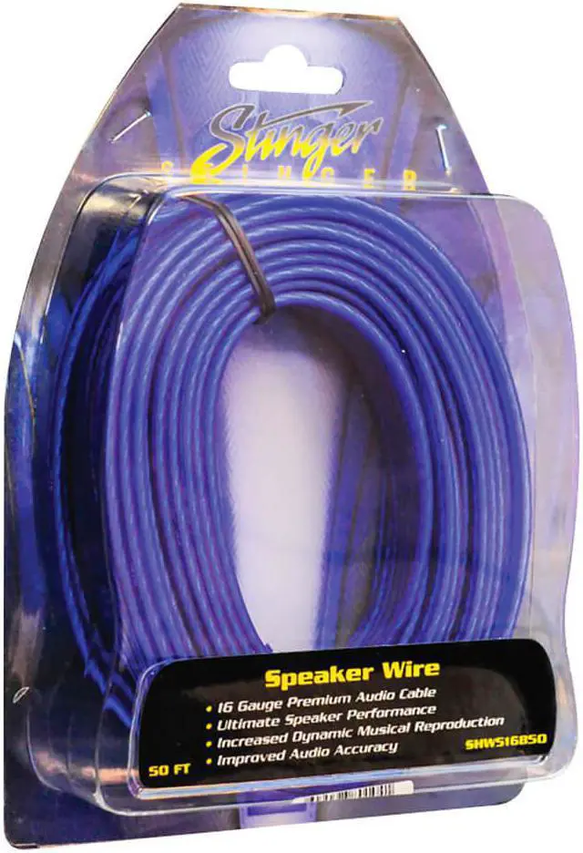 Alt view image 3 of 3 - Stinger SHW516B50 16GA Pro Speaker Wire: Blue