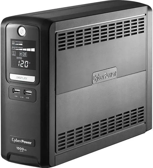 Alt view image 2 of 5 - CyberPower LX1500GU 10-Outlet 1500VA Battery Back-Up System
