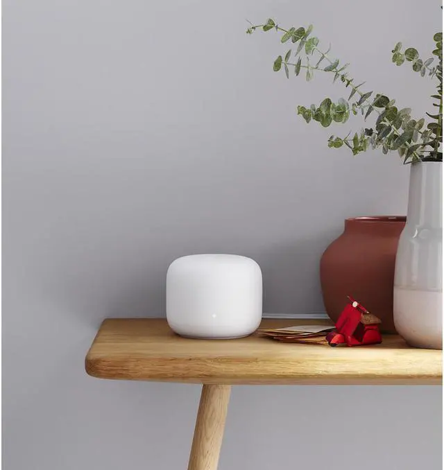 Alt view image 4 of 20 - Google GA00822US Nest Dual-Band Wi-Fi System - Snow