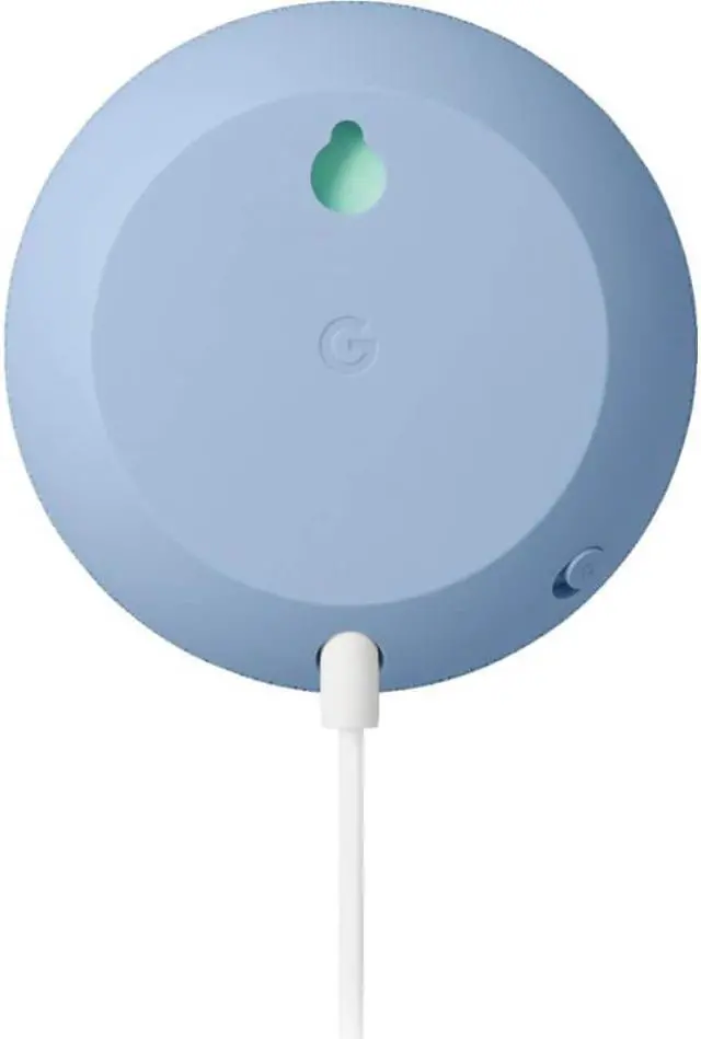 Alt view image 4 of 18 - Google Nest Mini Sky - Dual Front-firing Speakers - Built in Chromecast - 360-degree Sound - Voice Match Technology - Bluetooth? 5.0