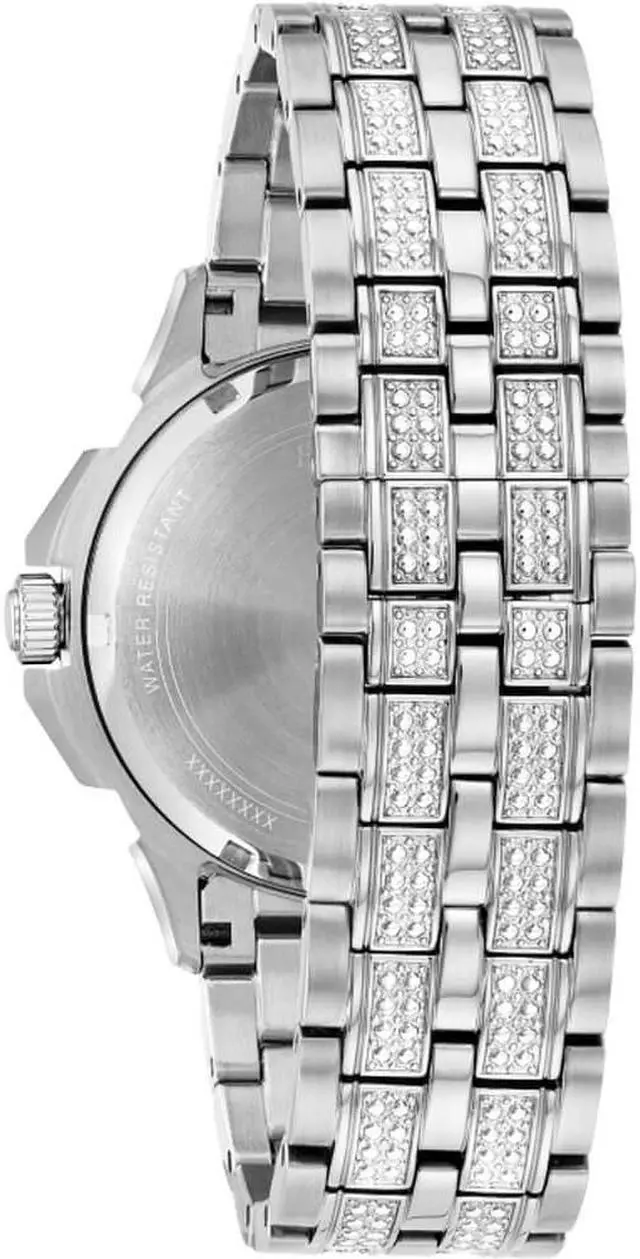 Alt view image 5 of 9 - Bulova Mens Crystal Multifunction Stainless Steel Quartz Watch 96C134