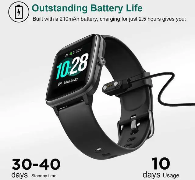 Alt view image 15 of 20 - Letsfit ID205L Smart Watch Fitness Tracker with Heart Rate Monitor Activity Tracker