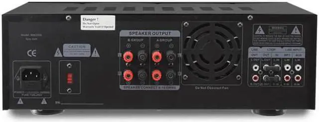 Alt view image 12 of 16 - Technical Pro MM2000BT Pro Mic Mixing Amplifier