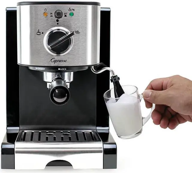 Alt view image 8 of 20 - Capresso EC100 Pump Espresso and Cappuccino Machine