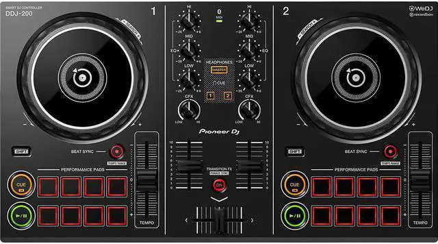Alt view image 11 of 15 - Pioneer DJ DDJ-200 Smart DJ Controller