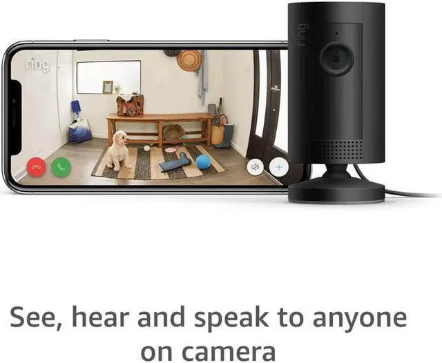 Alt view image 14 of 20 - Ring - Indoor Wireless 1080p Security Camera - Black
