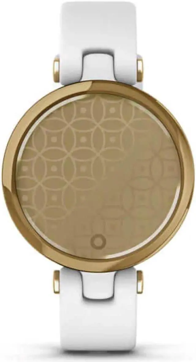 Alt view image 2 of 18 - Garmin Lily Classic Edition, Light Gold Bezel w White Case & Italian Leather Band Watch