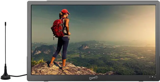 Alt view image 6 of 16 - Supersonic SC2813 13.3 inch Portable LED TV with HDMI & FM Radio