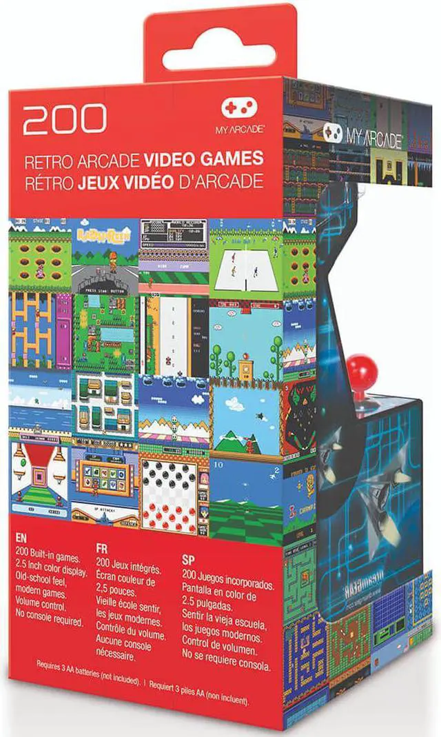 Alt view image 8 of 11 - DREAMGEAR DG-DGUN-2577 MY ARCADE RETRO MACHINE W/200 GAMES
