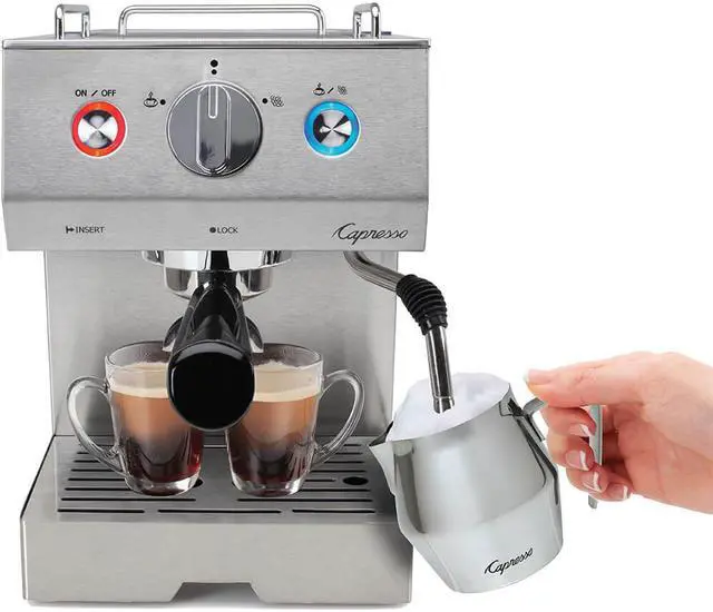 Alt view image 2 of 15 - Capresso 12605 Cafe Select Espresso Maker - Silver