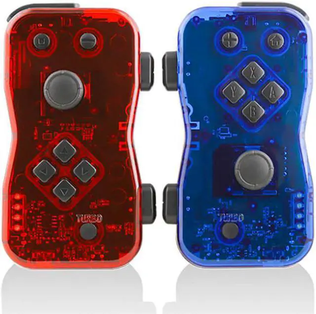 Alt view image 15 of 17 - Nyko Dualies ??? Pair of Motion Controllers with Included USB Type-C Charging Cable, Joy-Con Alternative for Nintendo Switch Red/Blue