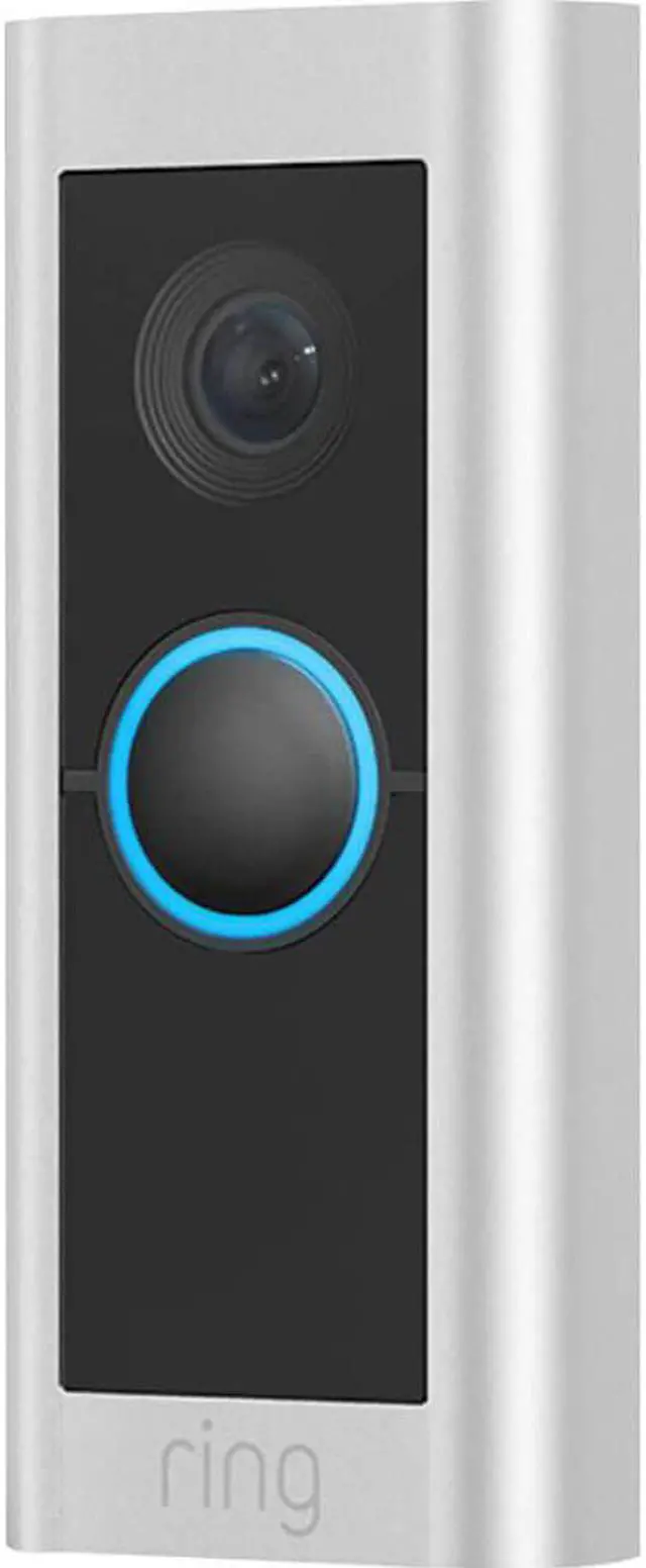 Alt view image 2 of 20 - Ring Wired Video Doorbell Pro, Smart WiFi Video Doorbell Wired - Satin Nickel