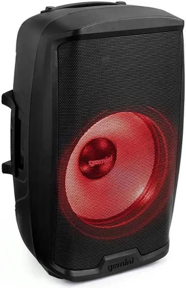 Alt view image 3 of 14 - Gemini AS2115BTLTPK 15 inch 2000 Watt Multi-LED Loudspeaker with Stand