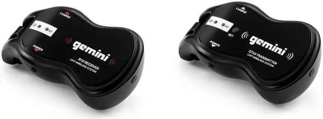 Alt view image 2 of 20 - Gemini GMUG100 UHF Wireless Guitar System